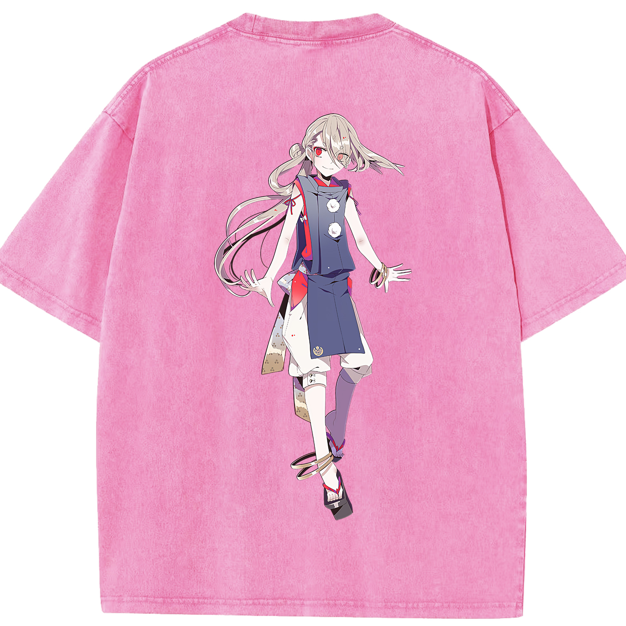 （画像用） 刀剣乱舞 Touken Ranbu 綿100% ヴィンテージ風 半袖Tシャツ（背面プリント）